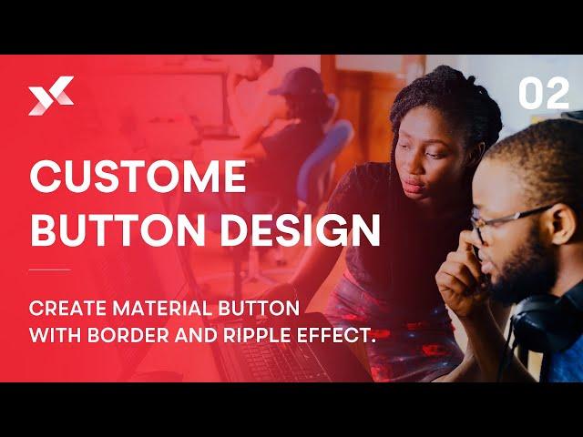 Custom Button With Border In Android Using JAVA | By Appxcode