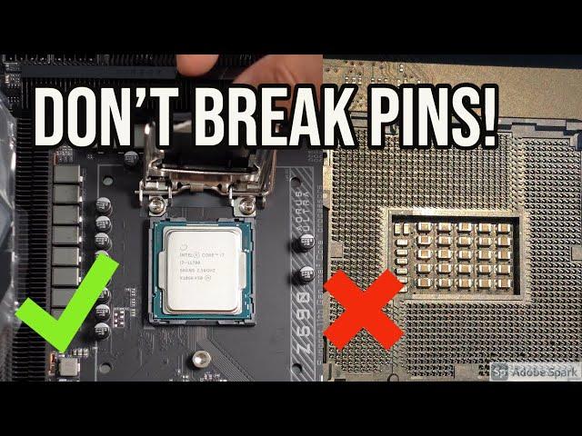 How to install an Intel CPU without breaking pins under 60 seconds! (LGA 1200)