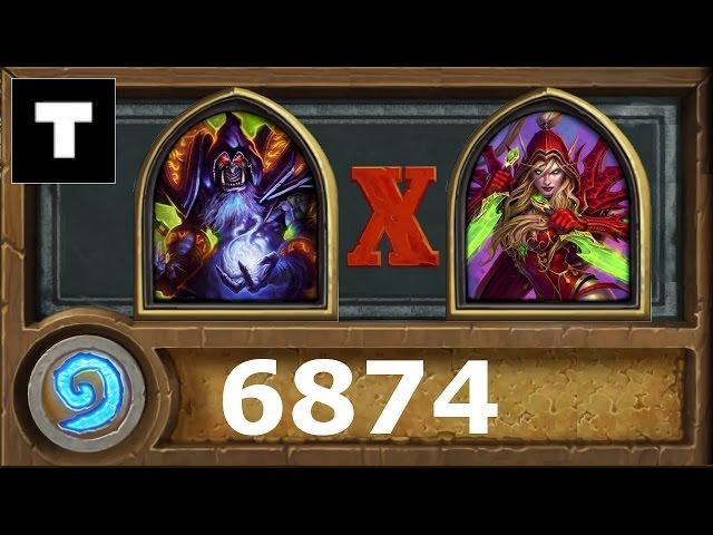 Hearthstone 6874 Warlock vs Rogue!