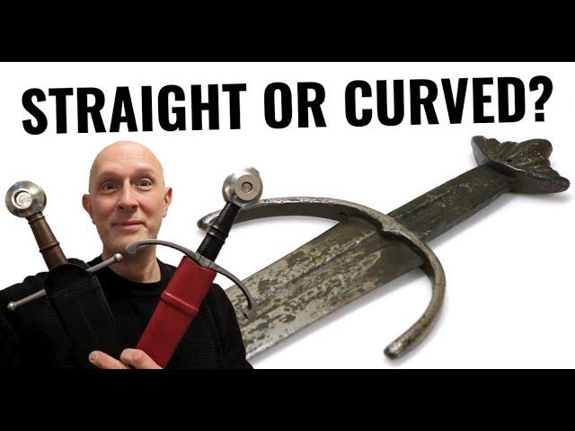 CURVED or STRAIGHT GUARDS on Medieval Swords