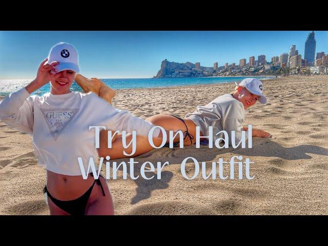 Cold Water Challenge! Diva Angel Takes on Spain's Winter Waves & Guess Sweater Try-On