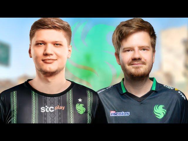 S1MPLE PLAYS FACEIT WITH HIS NEW FALCONS TEAMMATE  DUPREEH!! (ENG SUBS) | CS2