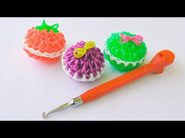 Macaron Rainbow Loom charm only hook Loomigurumi