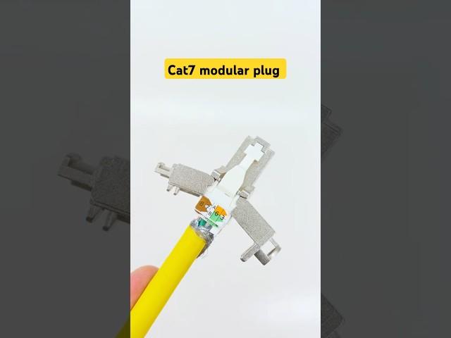How to terminate a Cat7 field termination with the Cat7 cable #rj45 connector #tutorial #diy#cabling