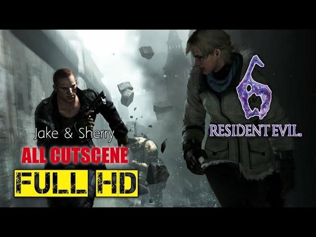 Resident Evil 6 Remastered All Cutscenes (Jake & Sherry Edition) Game Movie 720p 30FPS HD