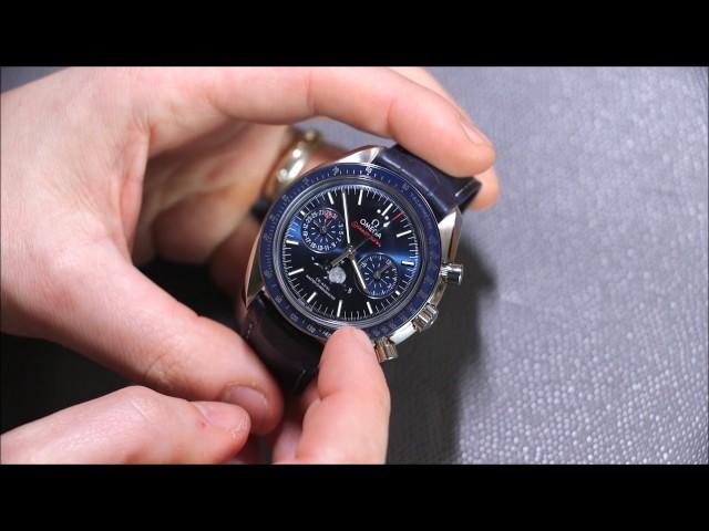 Omega Speedmaster Moonwatch Co-Axial Master Chronometer Moonphase Chronograph Watch Review