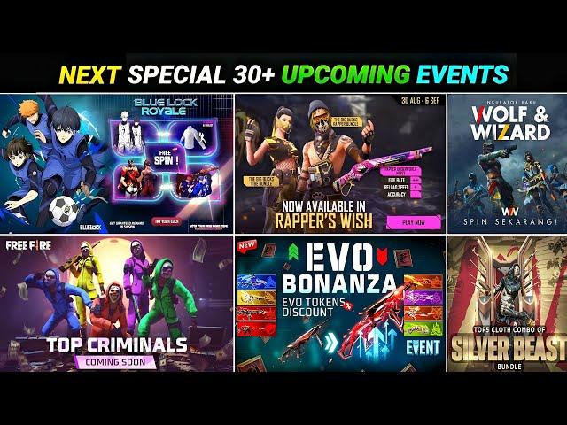 Upcoming Events In Free Fire l Free Fire New Event l Ff New Event l Blue Lock Event Free Fire