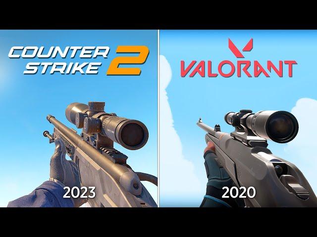 CS 2 vs Valorant - Physics and Details Comparison