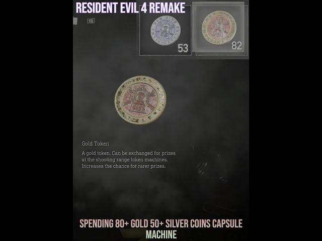 Resident Evil 4 Remake - Spending 80+ Gold and 50 Plus Silver Coins Capsule Machine