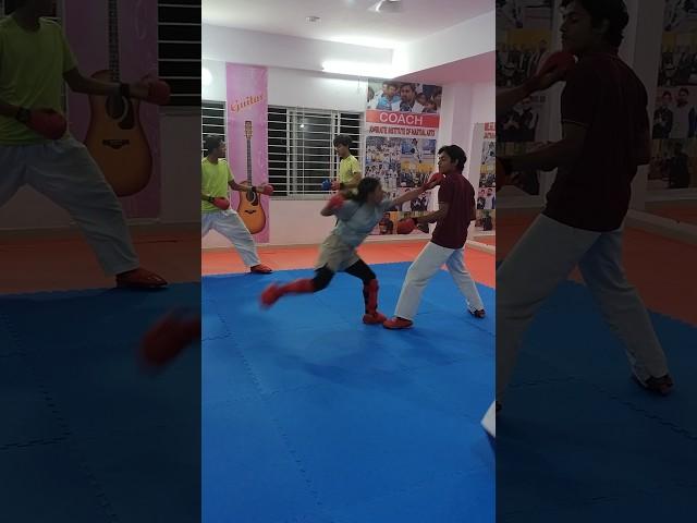 best karate kumite five punch  practice girl power #karate #kumite #shorts #punch #girlspower