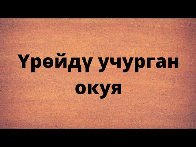 Үрөйдү учура турган окуя. Автору белгисиз.