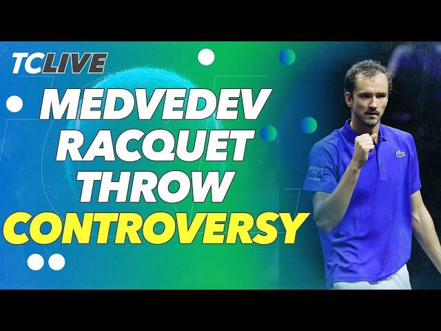 Should Medvedev have been defaulted for a racquet toss at Laver Cup? | TC Live