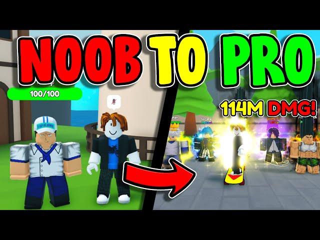 *INSANE!* Going Noob To Pro In Anime Warriors Simulator 2 in Roblox!