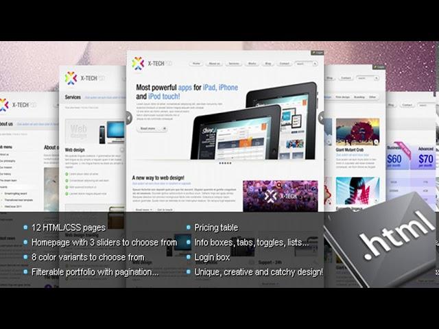 X-Tech Premium HTML/CSS template | Themeforest Website Templates and Themes