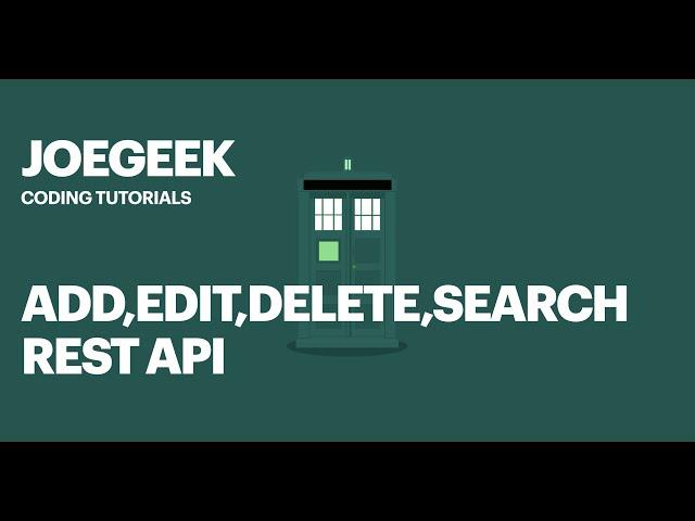 REST API (Add,Edit,Delete,Search) using Java, Spring Boot in VS Code!!!