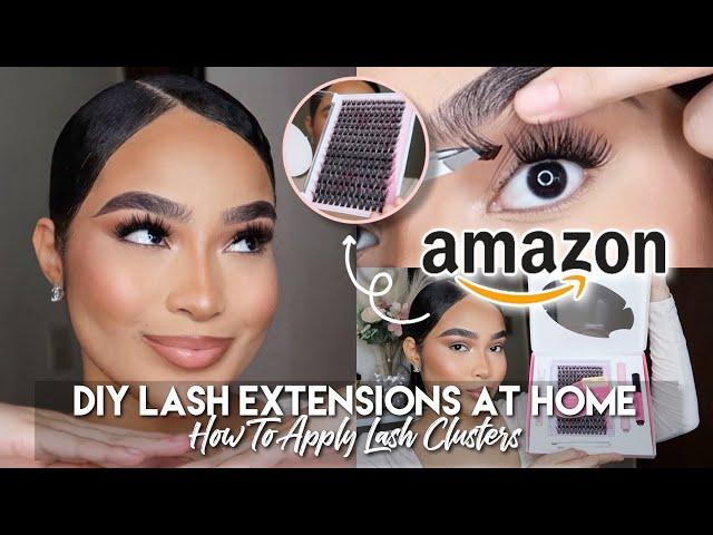 Calailis DIY Lash Extensions AT HOME | AMAZON INDIVIDUAL LASH CLUSTERS KIT TUTORIAL