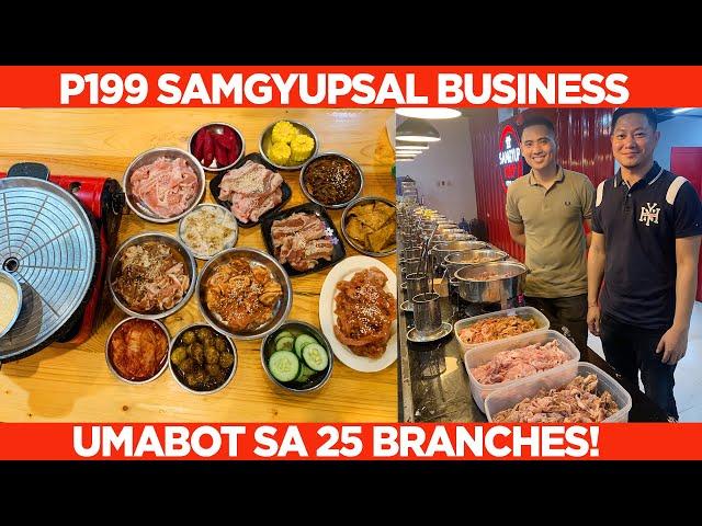 PATOK na ₱199 SAMGYUPSAL, umabot sa 25 branches nong pandemic! How to start korean bbq business