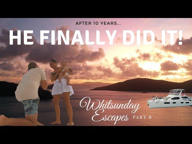 'HE FINALLY DID IT!' - Best PROPOSAL! Whitsunday Escapes PART B - Travelling Australia with KIDS