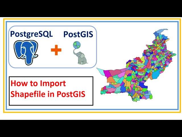 How to import shapefile in PostGIS || PostgreSQL