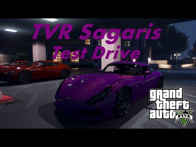 GTA5 TVR Sagaris Test Drive + VisualV ENB