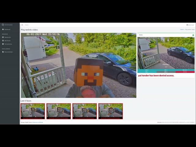 access  control using face recognition to my private home!