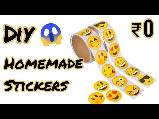 DIY Homemade Stickers | DIY Stickers | How To Make Stickers At Home | How To Make Own Emoji Stickers