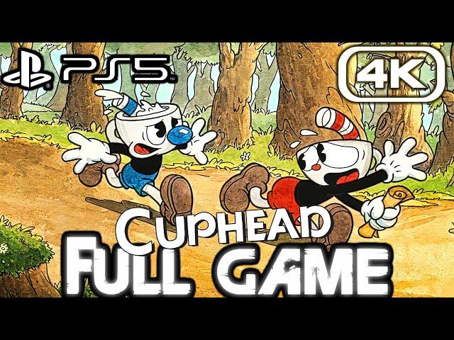 CUPHEAD PS5 Gameplay Walkthrough FULL GAME (4K 60FPS) No Commentary + DLC