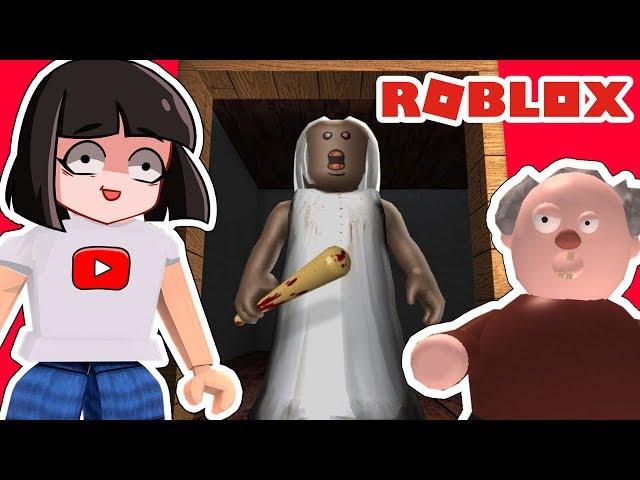 Забралась в дом к ДЕДУ GRANNY в РОБЛОКС - Побег в Roblox вместе с Машкой челлендж