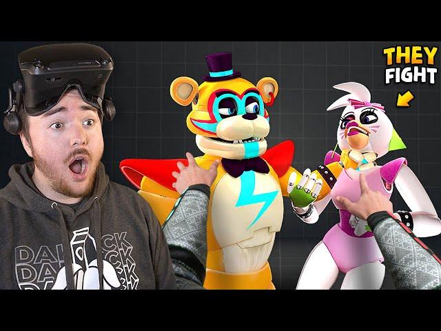 FNAF SECURITY BREACH ANIMATRONICS FIGHT!!! (VR Mod)