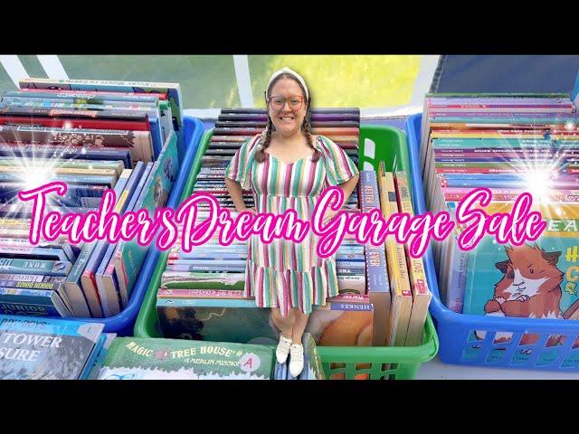 Teacher's *DREAM* Garage Sale!!! | Vlogtober Day 6