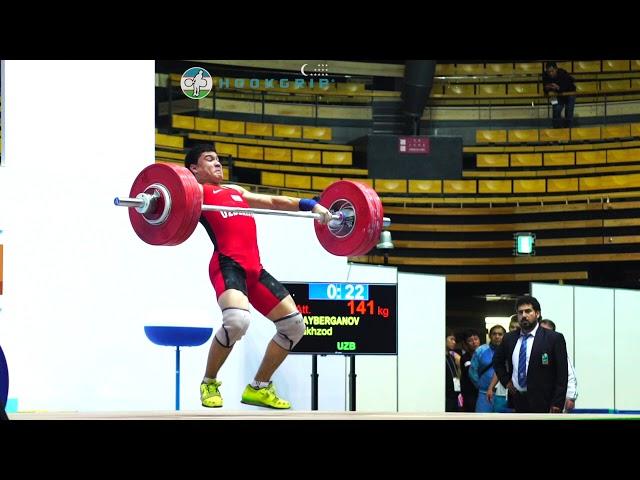 Shakhzod Khudayberganov (77) - 138kg & 141kg Snatches @ 2016 Asian Junior Championships