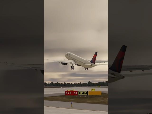 Delta A330 Departure from Atlanta – MSFS 2020 Beauty! ️ #msfs2020