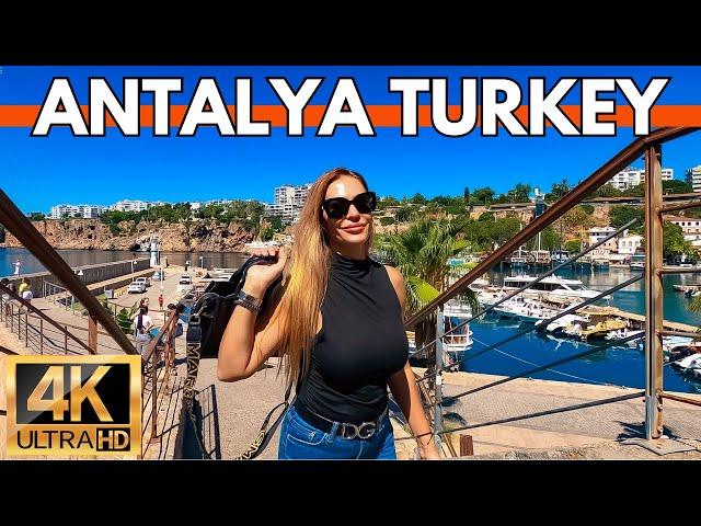 Beautiful Day In Antalya Turkey 2023 | 4K WALKING TOUR