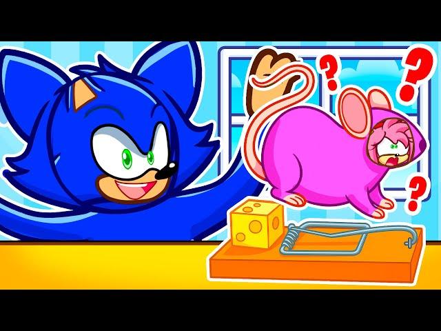 Tiny MOUSE vs HUNGRY KITTY in Roblox With MY FRIENDS