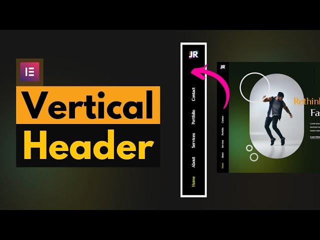 Create an Elementor Vertical Header | Elementor Sticky Vertical Sidebar Menu/Navigation