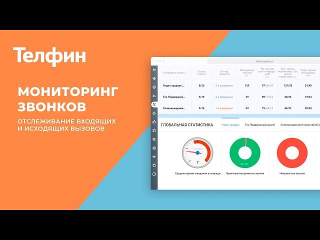 Мониторинг звонков - отслеживание  входящих и исходящих вызовов
