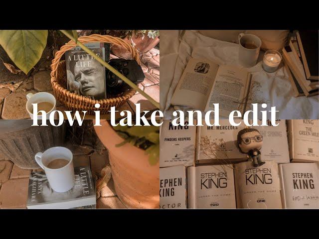 how i take and edit bookstagram pictures (warm tones)