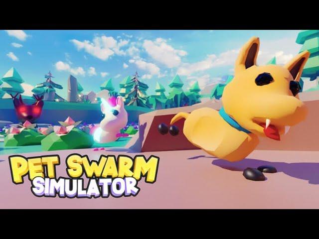 СИМУЛЯТОР РОЯ ДОМАШНИХ ЖИВОТНЫХ. ВЫРАСТИЛ КЛАССНЫХ ПИТОМЦЕВ. ROBLOX PET SWARM SIMULATOR.