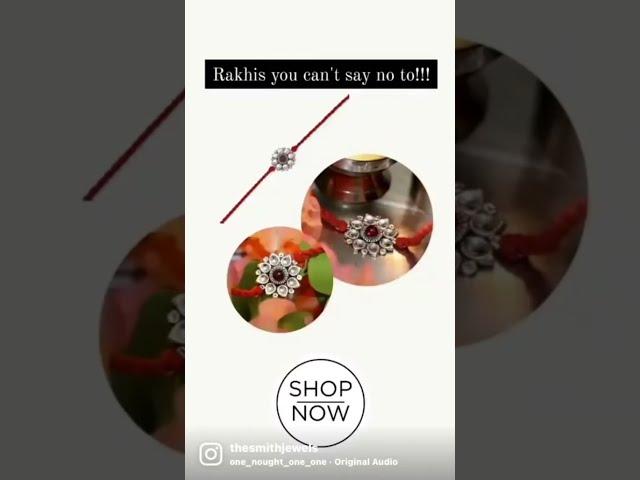 Handcrafted Silver Rakhis | 925 pure sterling silver | Smith Jewels