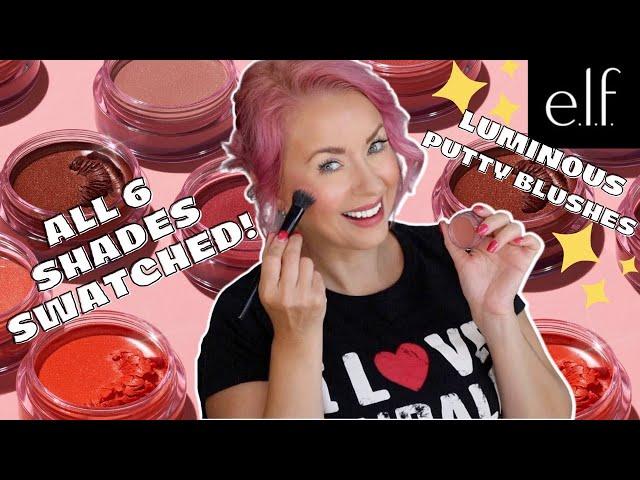 NEW ELF LUMINOUS PUTTY BLUSHES CHEEK SWATCHED | Steff's Beauty Stash