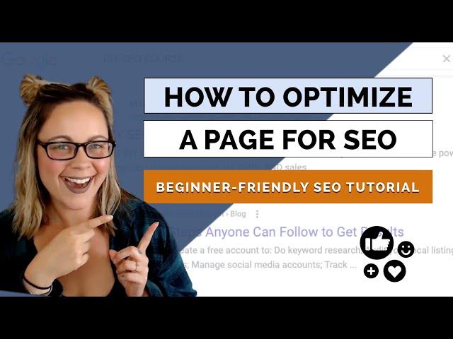 (2024) How to Optimize a Page for SEO | On-Page SEO Optimization Tutorial