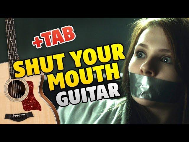 SHUT YOUR MOUTH by Pain (fingerstyle guitar cover, easy guitar tabs)