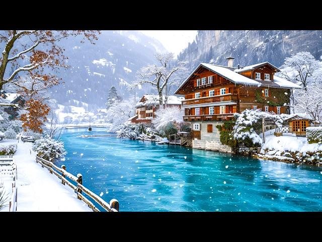 Interlaken Switzerland Covered in SNOW ️ Switzerland 4K 