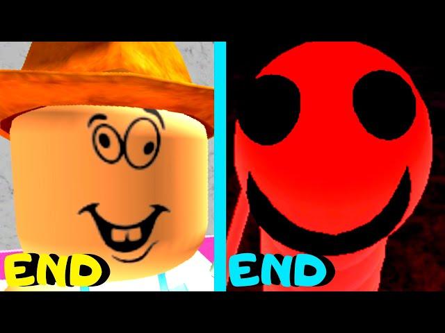 Roblox - All 5 Endings - Piggy Game Wormy!