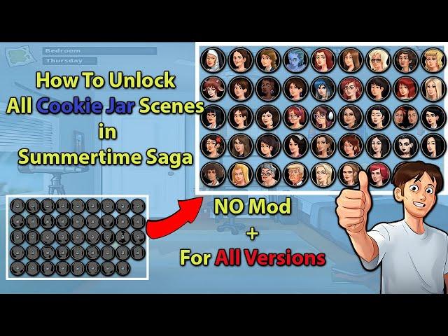 How To Unlock All Cookie Jar Scenes In Summertime Saga (No Mod+All Versions)