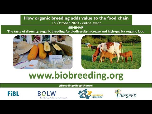 How organic breeding adds value to the food chain - online event