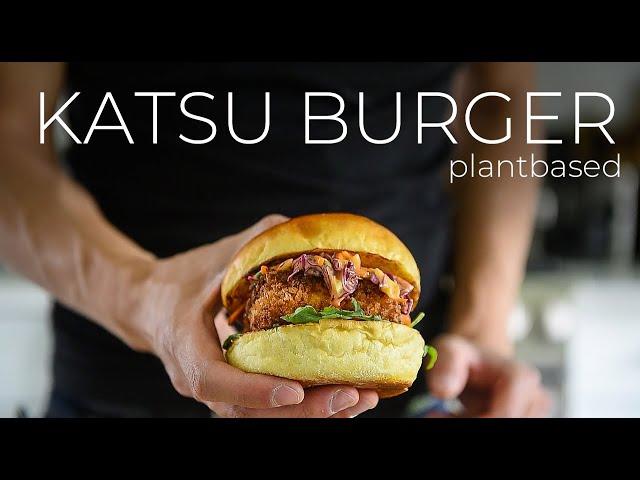 Shut the front door + all the windows for this CRISPY Tofu Katsu Burger Recipe!