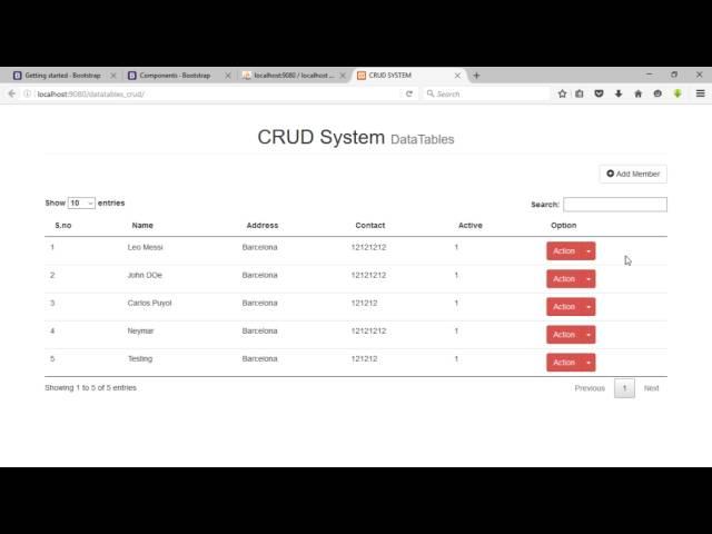 Datatable CRUD Part 6 Retrieve Data