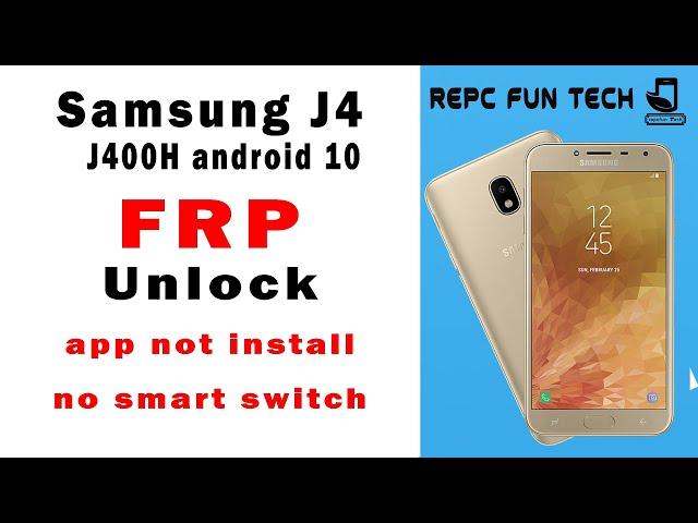 samsung j4 frp bypass | sm-j400f android 10 google account bypass | without pc | no app installing