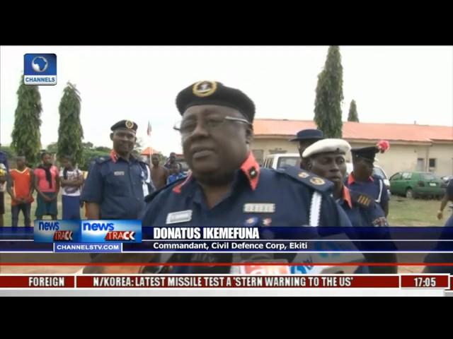 Civil Defence Corps Parades Suspected Traffickers In Ekiti